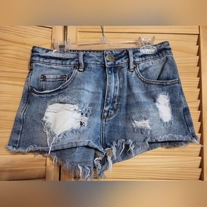 Bullhead denim shorts high rise short size 3 womens